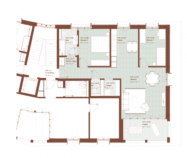 Wohnung X-II 2.3